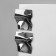 Earrings Metal "Atmosphere" rhombus stumped, color gray color
