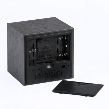Clock - an alarm clock electronic "digit" with a thermometer, wooden, 6.5 cm, aaa, USB-6