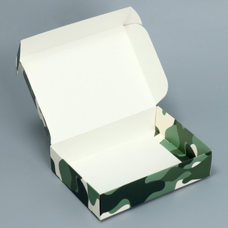 Gift folding box, packaging, “khaki”, 21 x 15 x 5 cm-1