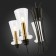 Suspended EVOLUCE lamp. Sle112403-05. Rammo. 5x40 watts, E14, 54x54x44 cm, black color