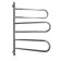 Domoterm electric heated towel rail "Salsa" 108e, 600 x 900 mm, 6 crossbars