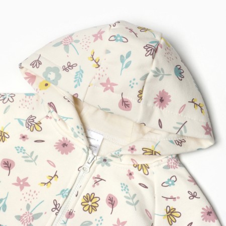 Costume: sweatshirt and pants crumb I Flower, height 80-86 cm, beige-1