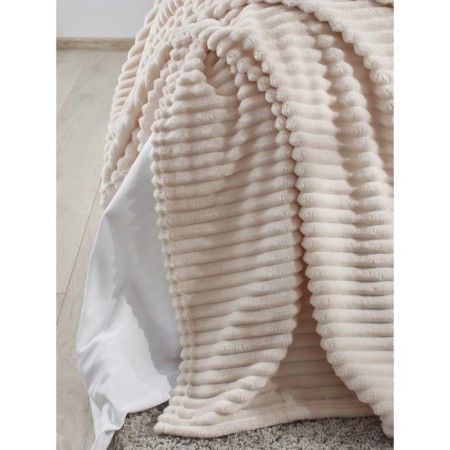MUFFIN plaid, size 200x220 cm, beige color-9