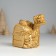 Piggy bank Polystone "Snake of Good luck with a chest" 8x8x9.5 cm