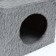 House-cogue 2 Ur. square with 2 square shelves, 53 x 35 x 65 cm, gray