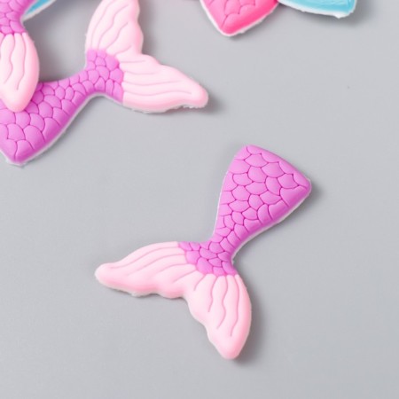 Decor for creativity rubber "Tail of the mermaid" set 15 pcs MIX 3.5x2.7 cm-2