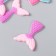 Decor for creativity rubber "Tail of the mermaid" set 15 pcs MIX 3.5x2.7 cm