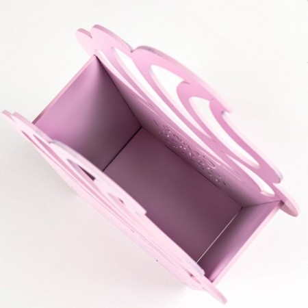 Kashpo wooden "Pirozhot" 21.5x19x7.6 cm pink-5