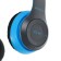Headphones Ergolux ELX-BTHP01-C06, wireless, invoices, microphone, 250mach, FM, blue