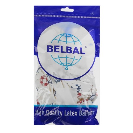 Shar Latex 14 "Sea theme", pastel, set 25 pcs., Types mix-1