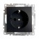 1-seater socket with a protective curtain s/h, 250v, 16a, Stekker series Katrin, GLS16-7110-05, Che 1022444