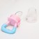 Nibbler is "the sweetest", with a silicone mesh, pink/blue color