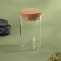 Organizer for storing cotton sticks, d 6.5 × 10 cm, the color is transparent/brown