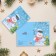 Postcard "Happy New Year!" glitter, snowman, 18 x 12 cm