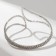 Bracelet with rhinestones "ice" beauty lines, white color in silver