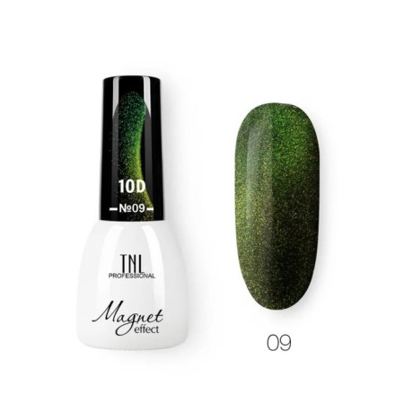 TNL Professional Gel-Lygs “Cat Eye 10d”, No. 09 Golden Malachite, 7 ml