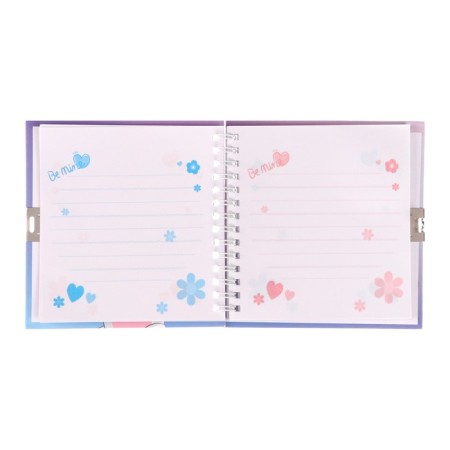 Notebook Gift Book on a lock, A6, 45 sheets, in a ruler, "Bunny"-3