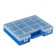 Box for fishing trifles K-07, plastic, 26.5 x 19.5 x 5 cm, blue