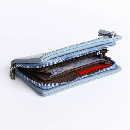 Women's wallet with lightning, blue color-3