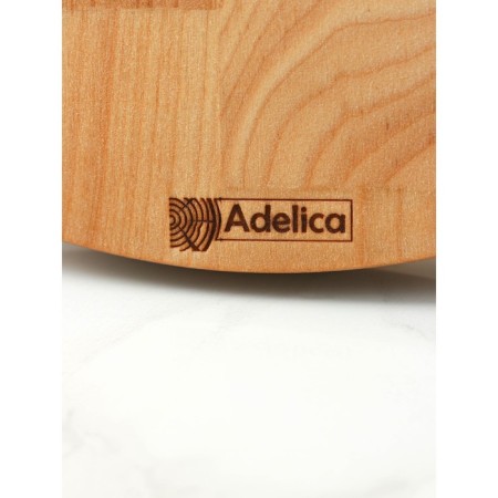 Double -tier stand ADELICA, D = 32 × 20 × 1.8 cm, height 27 cm, array of birch, saturated with oil-3