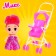 Baby doll "Alina" with a stroller, color mix