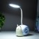 Table lamp "Snail" LED 1 mode 4.2W USB blue 8.5x13x29 cm Risalux