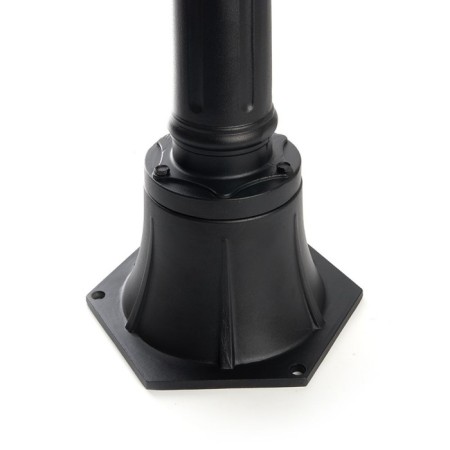 Sadovo-park lamp Feron PL526, IP44, E27, 60 W, 200x200x1022 mm, black color-3