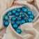 Set of balls plastic D-3 cm, 20 pcs "overflow" blue