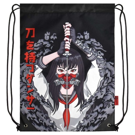 Back for shoes 480 x 360 mm, phoenix, sublimation, "girl with katana"-1