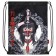 Back for shoes 480 x 360 mm, phoenix, sublimation, "girl with katana"