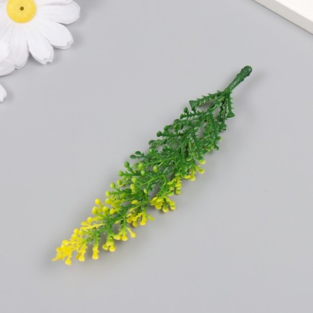 Artificial plant for creativity "meadow flower" set 12 pcs yellow 13 cm-3