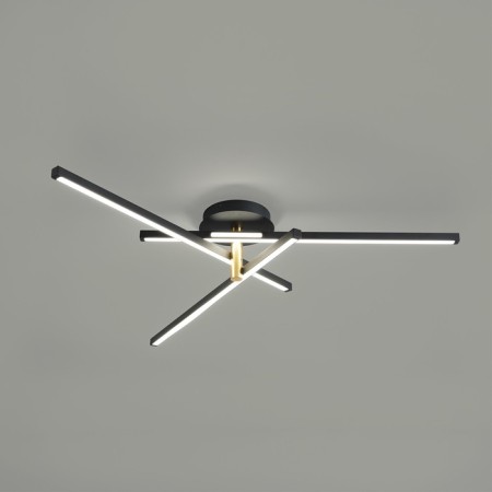 Ceiling lamp Lumion. Parker, 56W, LED, 810 mm, black color, gold-2