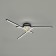 Ceiling lamp Lumion. Parker, 56W, LED, 810 mm, black color, gold