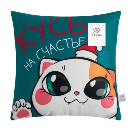 New Year's Ethel Pillow "Kus" 40x40 cm, 100% p/e, velor-5