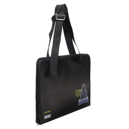 A4 folder with handles textiles, 30mm, 340 x 250, Devente Superhero, pocket-grid, adjusting handles, plastic-4