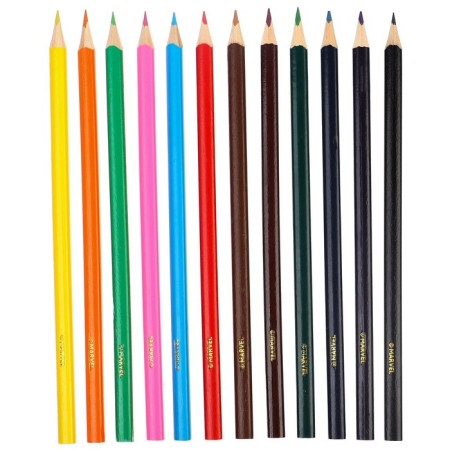 Color pencils, 12 colors, trihedral, avengers-3