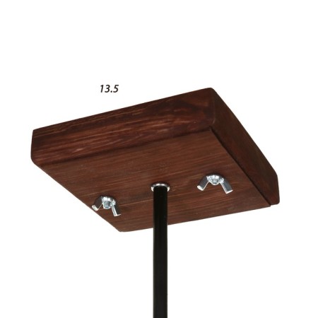 Hugh chandelier 1x60W E27 Brown/Black 27x14x14cm Bayerlux-5