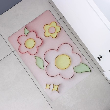 Pink Flowers Dolyana House, Diathomite, 40 × 60 cm-7