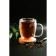 Glass mug with double walls "Duo", 400 ml