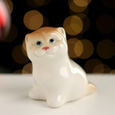 Сувенир "Кот Васька" 5х3х5 см ,фарфор цвет МИКС