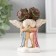 Souvenir Polystone "Two angels in wreaths with roses Secrets" 9x8.5x3.5 cm