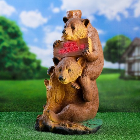 Garden figure "Bears Come friends" 30x27x55cm-4