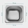 Gastrootiness 1/6 of stainless steel, 150 mm, 17.5 × 16.5 × 14.5cm