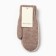 Women's mittens minku, brown color, 22 cm