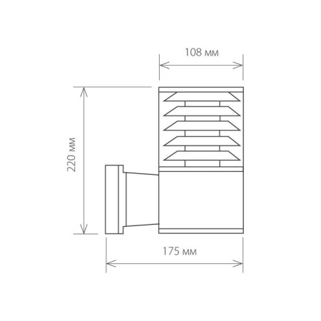 Elektrostandard Lamp Garden-Park, 60 W, E27, IP54, Wall, Techno 1408 Black-1