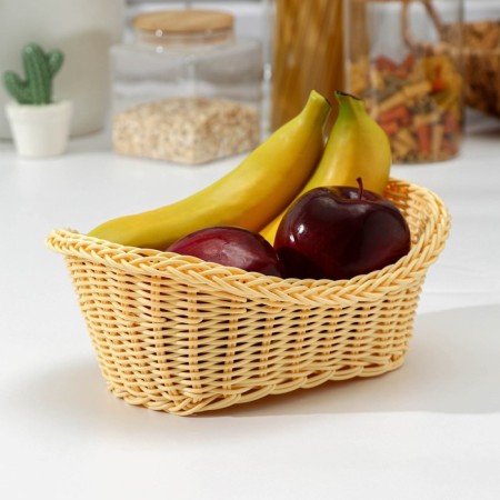 Basket for fruits and bread Vanilla, 26 × 16 × 9.5 cm