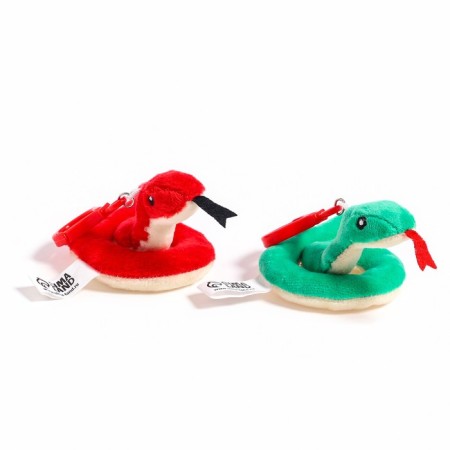 Soft toy "Snake", on a key fob, 6 cm, MIX color-4