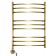 Domoterm electric heated towel rail "Calipso", 500 x 700 mm, 9 crossbars, lion, bronze