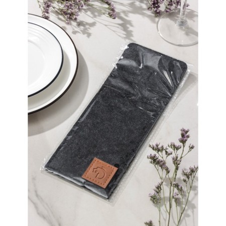 Envelope for cutlery "Gray", 25 × 10 cm, thickness 2 mm, color black-3