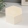 Casket wood for painting "hexagonal" without a lock 13x11.5x7 cm